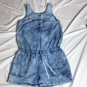 Squeeze Blue Jean Romper